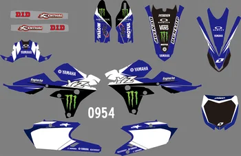 

0954 Motorcycle Team Graphic & Backgrounds Decal Sticker Kits for Yamaha YZ250F YZ450F 2014 2015 2016 2017