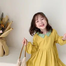 Г. Осеннее платье с вышивкой для маленьких девочек детская одежда принцессы во французском стиле