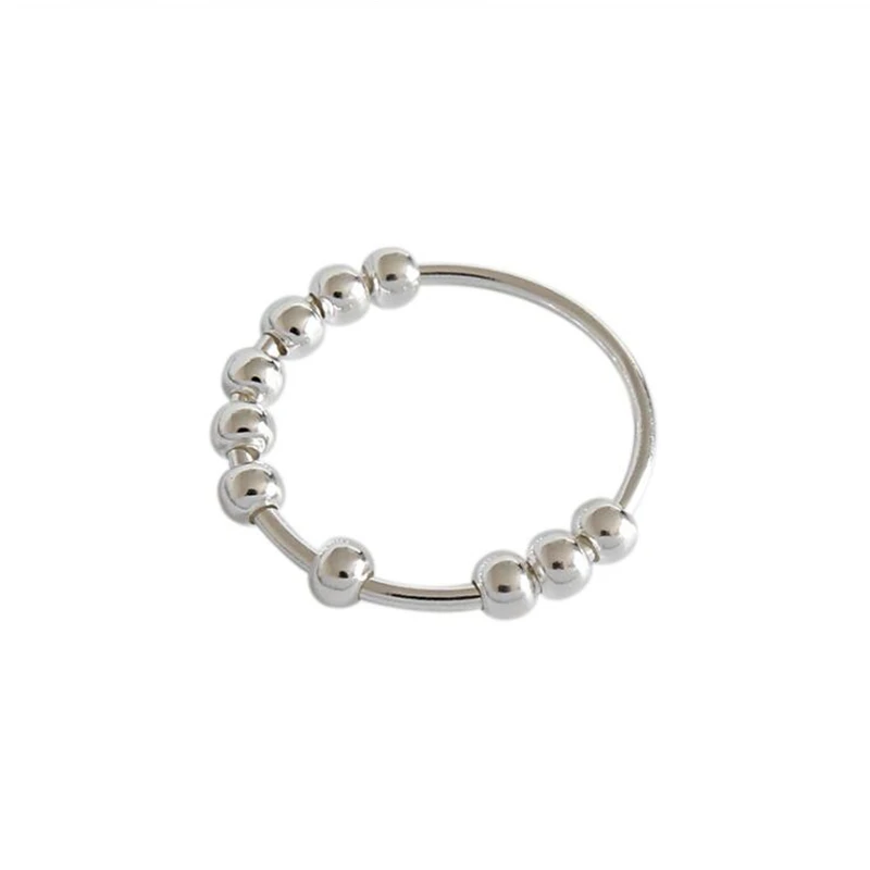 925 sterling silver Кольцо на палец из стерлингового серебра 925 пробы, простое геометрическое кольцо на палец, темперамент, простое женское кольцо на палец, ювелирные изделия - Цвет камня: 925 sterling silver