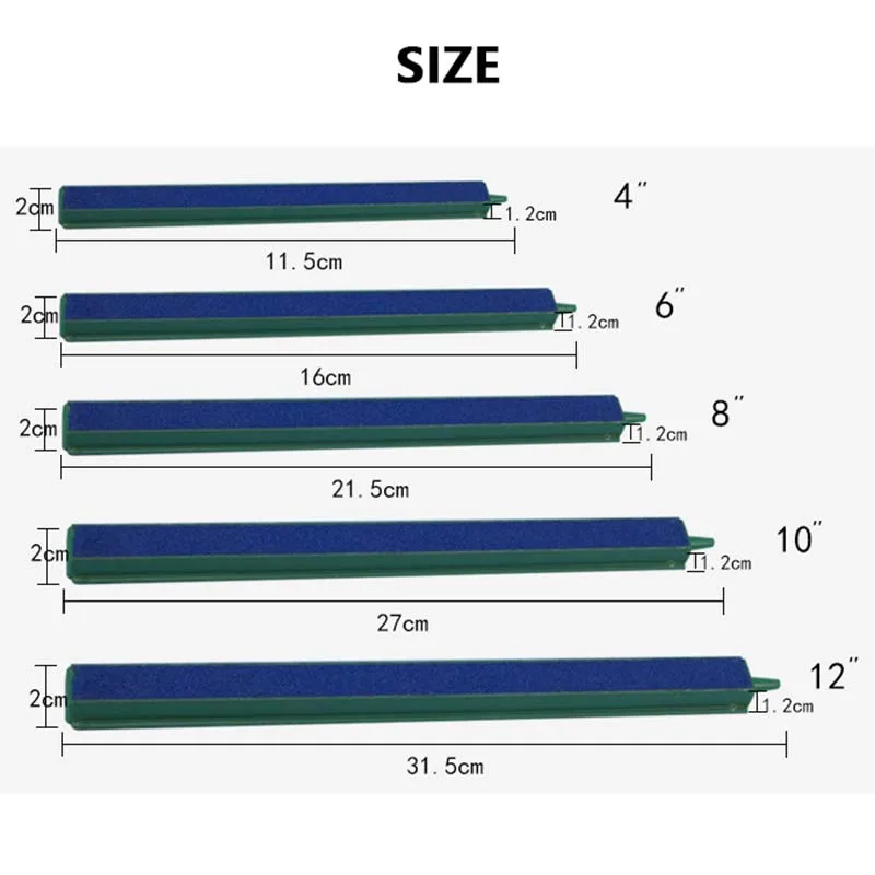 5 Размер воздушный насос песочный камень кислородный насос для аквариума свежий воздух камень Пузырёк бар аквариум аэраторный насос - Цвет: 10 inches