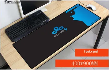 

Yuzuoan Counter Strike Boys Gift Drop Shipping Gaming Game keyboard Mouse Mats 400X900X3Mm Custom High Speed Large Lock Edge Pad