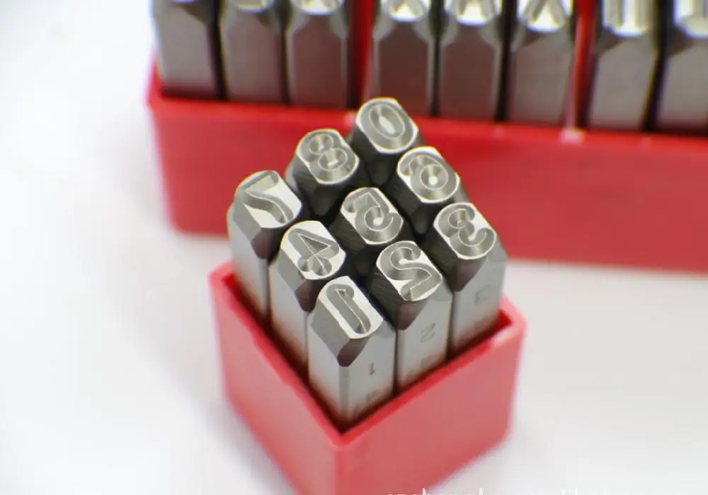 Steel Stamp Number Stamp Punch Set Hardened Metal Wood Leather Steel Punch Number Tool Leathercraft