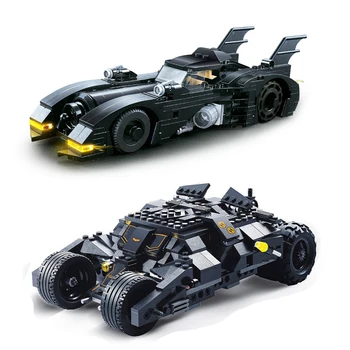 

ZHENDUO Batman Batpod Batmobile Building Blocks Super Car Model Technic Bricks Educational Toys For Children Gift Cheitmas gift
