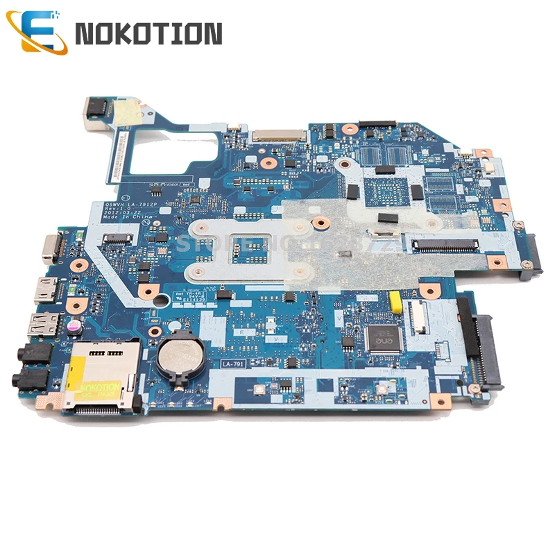 NOKOTION Q5WV1 LA-7912P материнская плата для acer E1-571G V3-571G V3-571 NV56R PC материнская плата NBC1F11001 HM70 DDR3 процессор