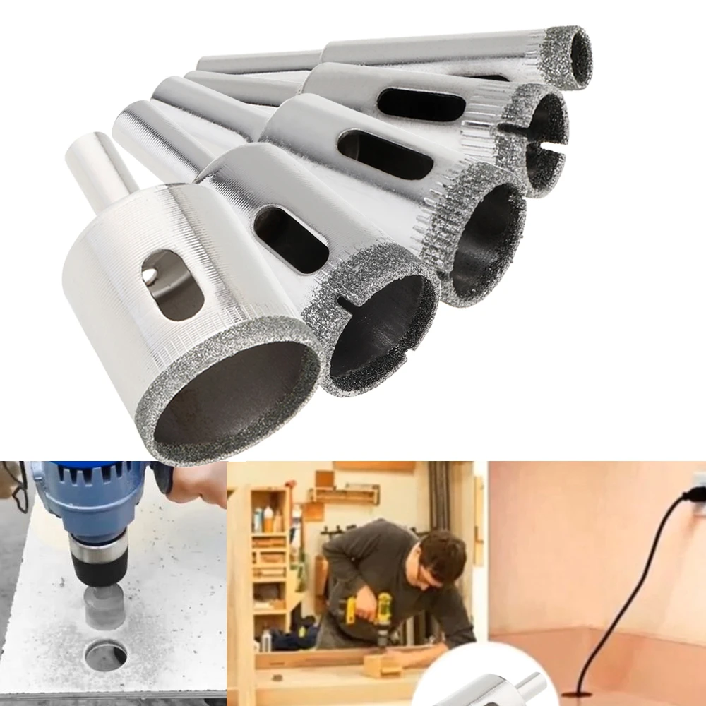 Diamond Core Hole Saw Drill Bit Kit Woodworking Hole Opener Tools Wood