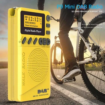 

Portable Mini Pocket DAB/DAB Digital Radio 1000mAh LED Display Radio with MP3 Player FM Radio Gifts