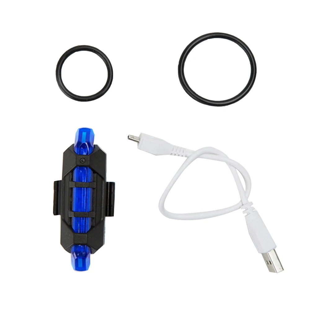 BIke Light 1Set Waterproof LED MTB Bike Bicycle Rear Tail Light RED Lamp 4 Mode USB Recharge Bicycle Lights Bicycle Accessories