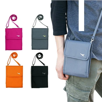 

QEHIIE Passport Cover Travel Wallet Document Holder Inclined shoulder bag Passport ID Credit Card Holder Sac Bolso A Main Bolsa