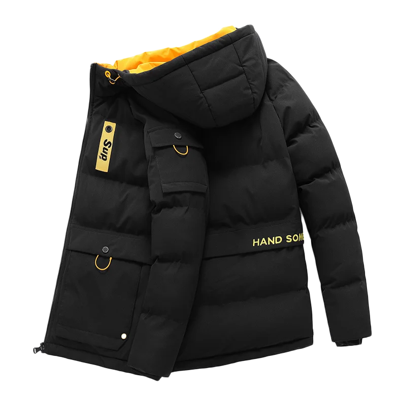 

Толстая парка, пальто оверсайз NiceBrand, сохраняющая тепло, зимняя мужская черная, синяя, красная мягкая куртка