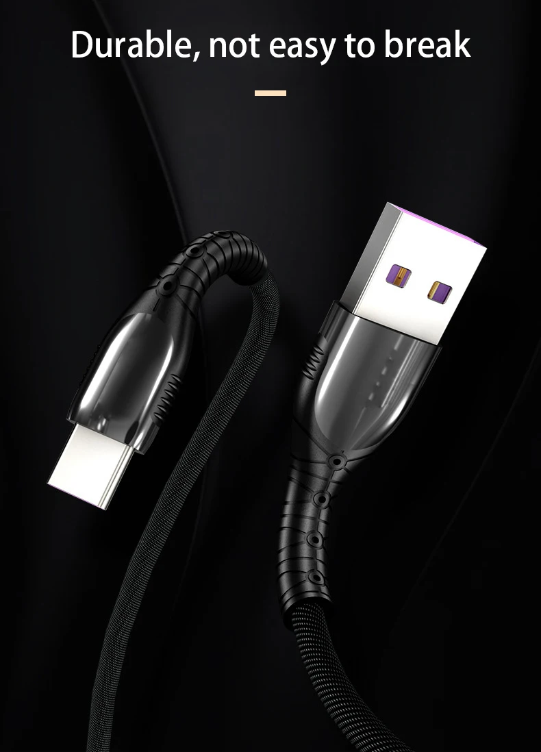 Кабель usb type c 5A кабель для быстрой зарядки для samsung S9 S10 huawei P20 P30 Xiaomi 8 9 зарядный кабель для мобильного телефона USB C шнур