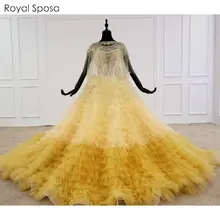 Выпускные платья Длинные дизайн с бисерной накидкой настоящая работа вечернее платье