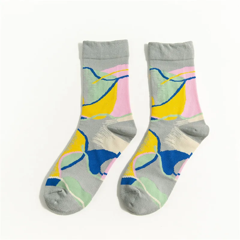 Funny Cotton Cartoon Streetwear Skateboard Novelty Korean Winter Sports Female Warm Socks Cute Crazy Short Happy Men Women Socks