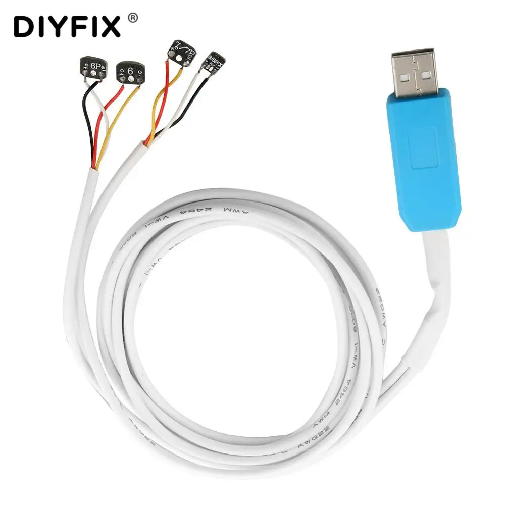 DIYFIX для iPhone X/8/8P/7/7Plus /6/6S/6S Plus USB вход блок питания Тестовый Кабель телефон