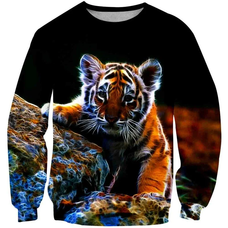 Осенние толстовки с капюшоном Tiger King Лидер продаж Детские милые одежда для