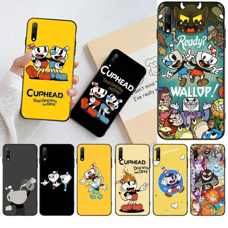 HPCHCJHM Cuphead мультяшный роскошный гибридный DIY окрашенный Шикарный чехол для