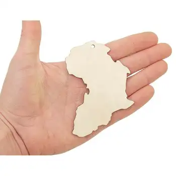

Wooden Africa (10cm) Shape Wood Craft Ornament Art Projects Craft Decoration Gift Decoupage 0478