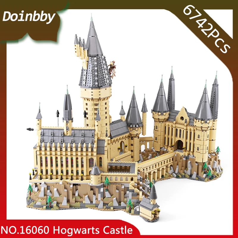 

16060 6742Pcs Porter Movie Castle Magic Model Creator Building Block Brick Toy Children's Gift Compatible 71043 In Stock
