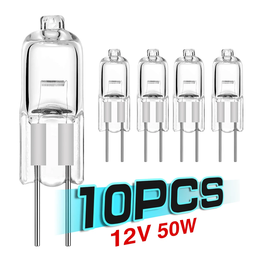 10 шт. G4 ультра низкая цена галогенные лампы 12V 5W / 10W 20W 35W 50W вставленные бусины
