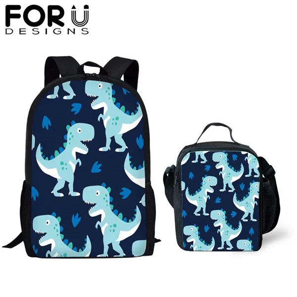 CDFB0032CG FORUDESIGNS/бренд 3 шт./компл. Детские Мультяшные рюкзаки сумки на плечо Дети Юрского динозавра Печать школьный рюкзак лучший подарок - Цвет: CDFB0032CG