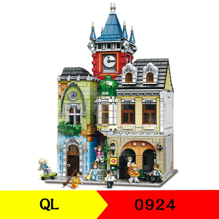 

Drunkery QL0924 Creator MOC Stree View Series Old Town Pub Building Blocks 4030pcs Bricks Toys Sets Compatible Creator no box