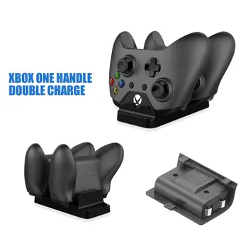 

for XBOX ONE Rechargeable Battery Stander Universal Dual Charging Dock Controller Charger + 2pcs Rechargeable Batteries