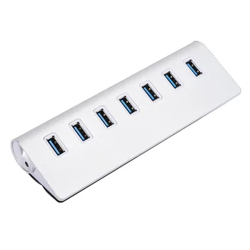 

USB 3.0 Splitter Aluminum Alloy Hub 7-in-1 Docking Station for Notebook Computer USB Splitter