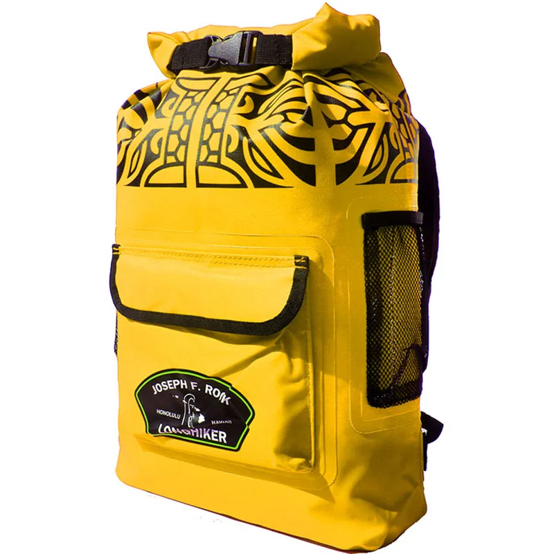Waterproof Backpack Dry Bag Quality Heavy Duty Padded Shoulder Straps Mesh Side Pockets-Easy Access Front Pocket Drybag