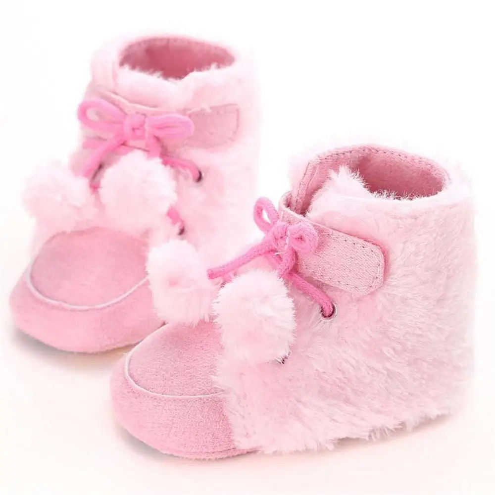 pink Удобные детские очень теплые зимние детские ботинки с мягкой стелькой; уличная одежда; повседневные толстые ботинки; Новинка года - Цвет: pink
