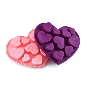 

Useful 3D Heart Letters Shape Cake Decorating Tools Mold Liquid Silicone Mold For Fondant Silicone Cake Tools