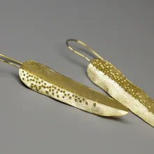 INATURE 925 пробы серебряные Модные Винтажные висячие серьги в виде листьев ивы для женщин серьги-капли ювелирные изделия