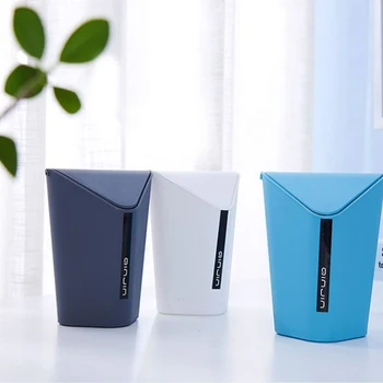 

Waste Bin Small Trash Can Mini Desktop Ashcan Litter Trash Little Table Top Trash Box for Desk Car Trash Bin Paper Basket