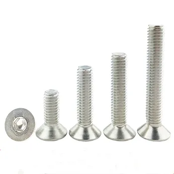 

10/50Pcs DIN7991 M2 M2.5 M3 M4 M5 ISO10642 JISB1194 304 Stainless Steel Hexagonal Countersunk Screws Flat Head Screw