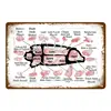 Butcher's Guide Posters and Prints Kitchen Wall Art Decor Cut Of Meat Butcher Diagram and Scheme Vintage Metal Tin Sign YL008 ► Photo 2/6