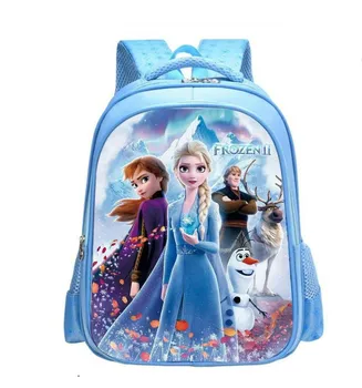 

Disney primary school bag children's shoulders burden reduction backpack boys girls 1-3 grade cartoon princess FFrozen cute bag
