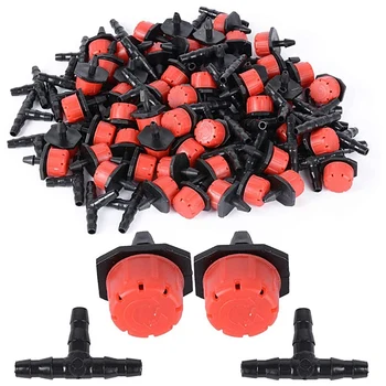 

200 Adjustable Irrigation Drippers with Drip Irrigation Kit for Garden Watering Fitting