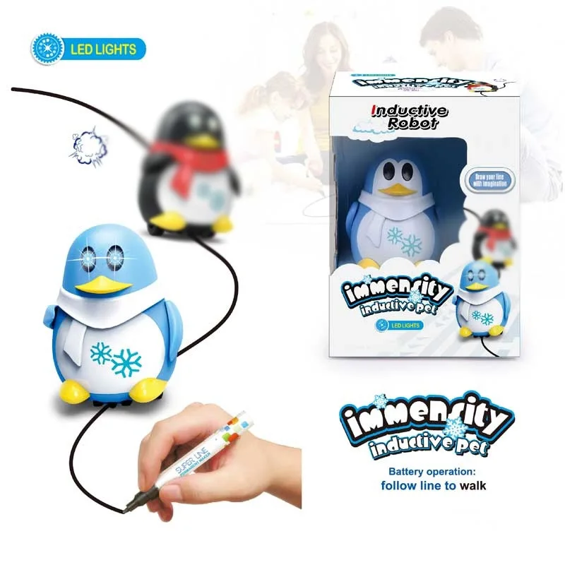 

Strange New Loose Thread Sensing with Pen Little Penguin with Pen Car Model Toy Sensing Loose Thread Forward Little Penguin