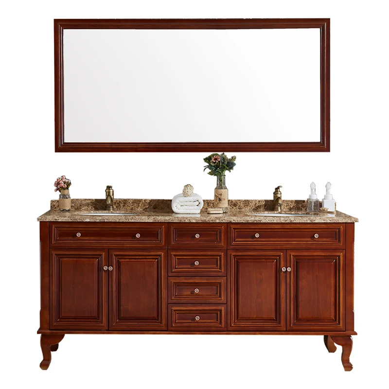 2020 New Bathroom Furnitures Solid Wood Bathroom Vanity Sv211
