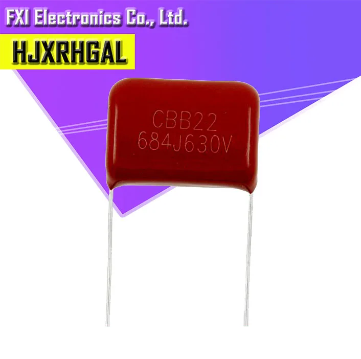 

10 шт. 630V684J 0,68 мкФ шаг 20 мм 684 630V 680nf CBB полипропиленовый пленочный конденсатор с алюминиевой крышкой, Новинка