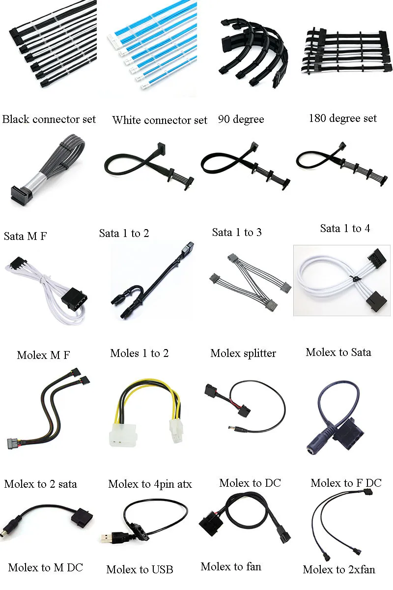 Angitu-o Oem Personalizou Cablagens do Cabo do Computador Cabos do Adaptador - Imagem 2