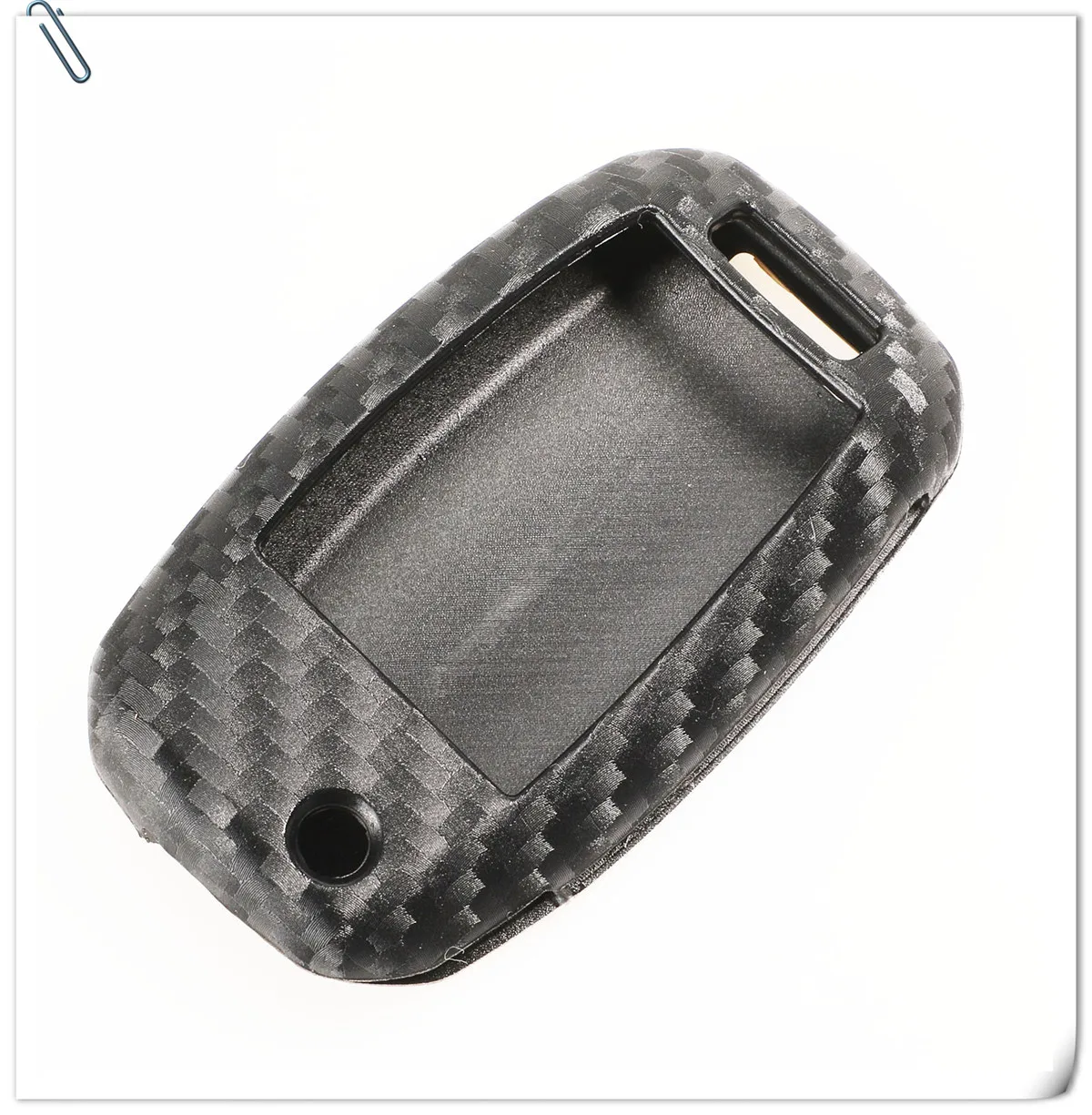 Keyforkess chiave pieghevole in Silicone per auto in fibra di carbonio per KIA Rio Sportage Ceed Sorento Cerato K2 K3 K4 K5 Flip Fob Cover Case Remote - H3751d89fa6df4aa6b2d3672e30dc6560h