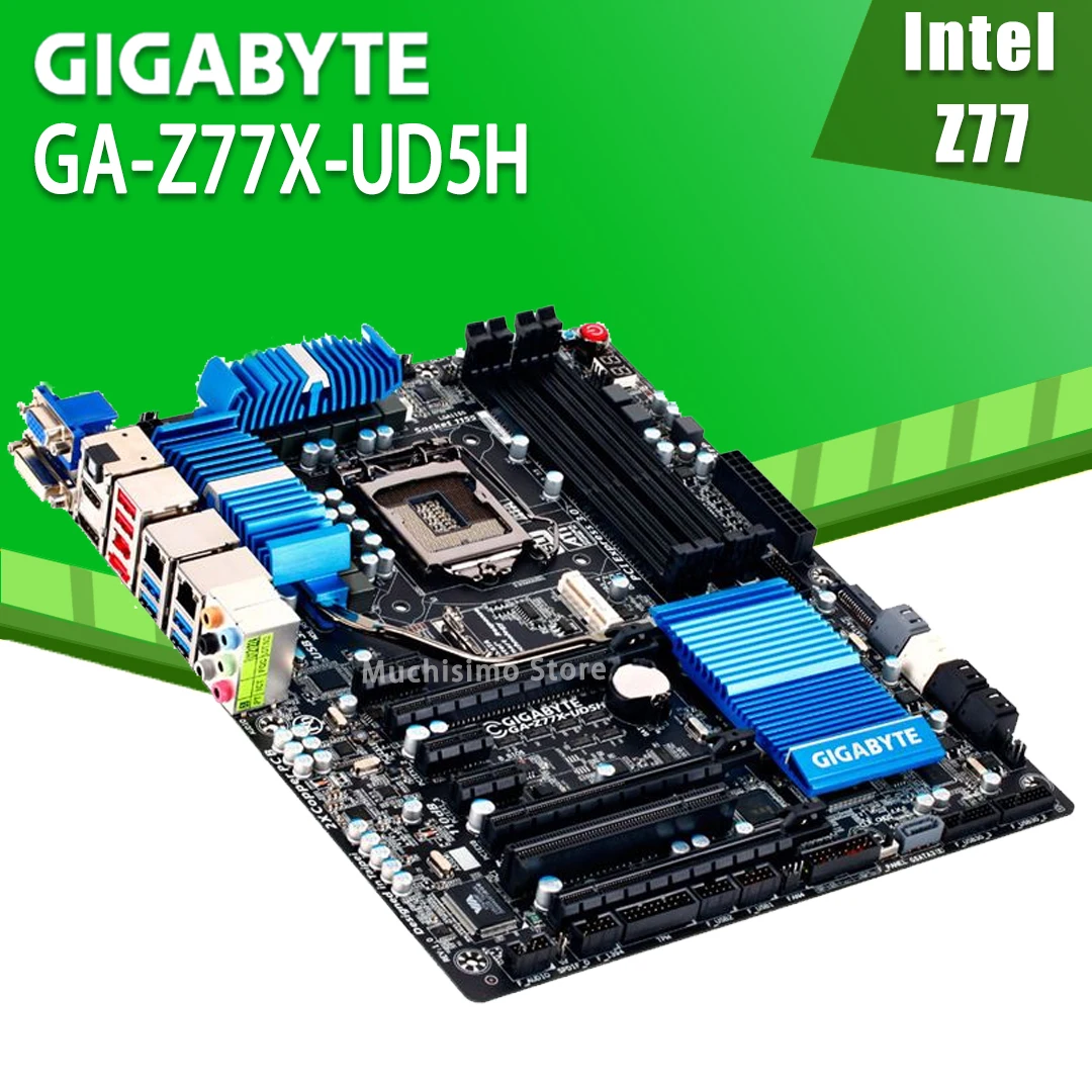 Lga 1155 Gigabyte Ga-z77x-ud5h Motherboard Intel Z77 32gb I7 I5 I3