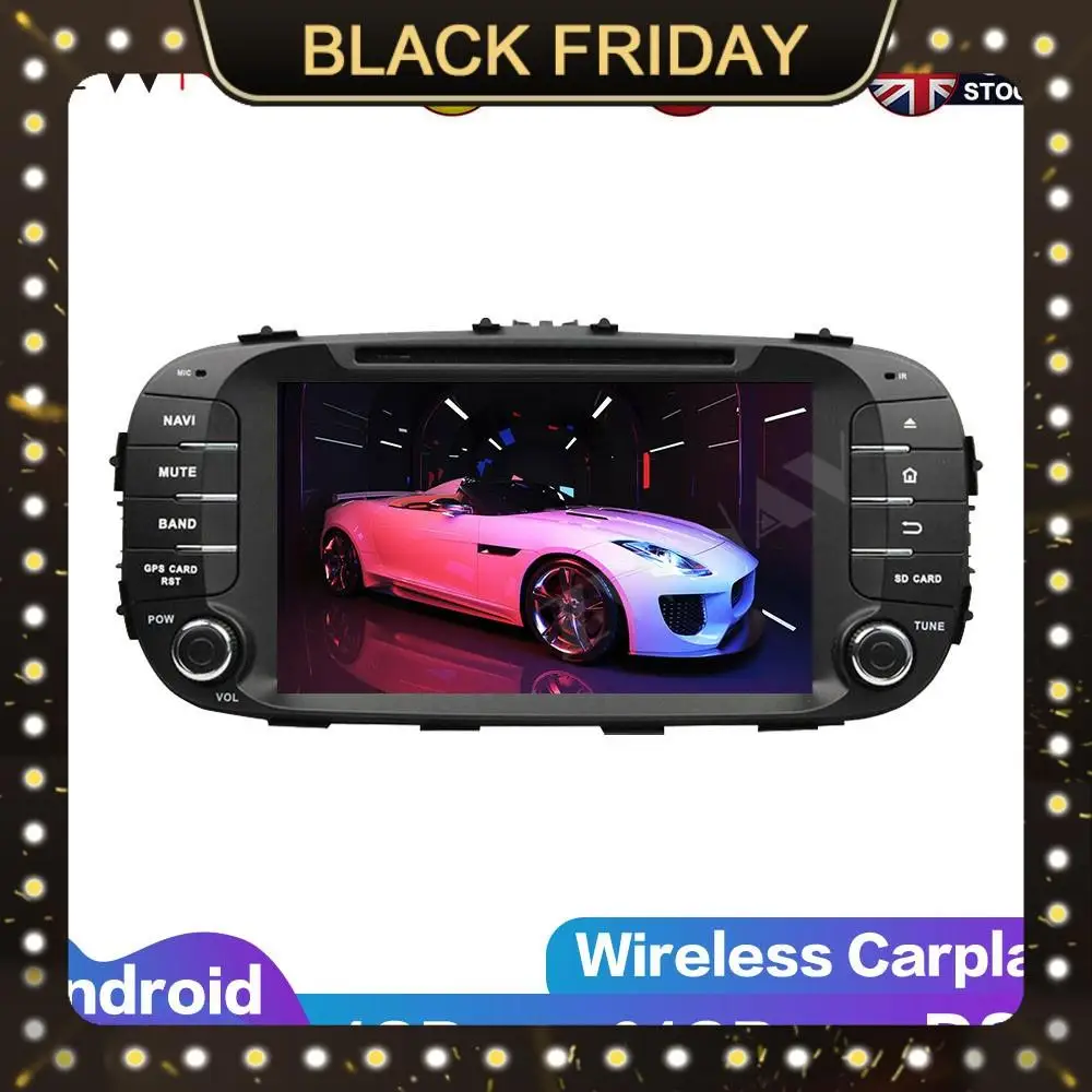 

Android 10 PX6 4 + 64G with DSP Carplay IPS Screen For Kia SOUL 2014 2016 2017 IPS Car multimedia Player head unit DVD Player