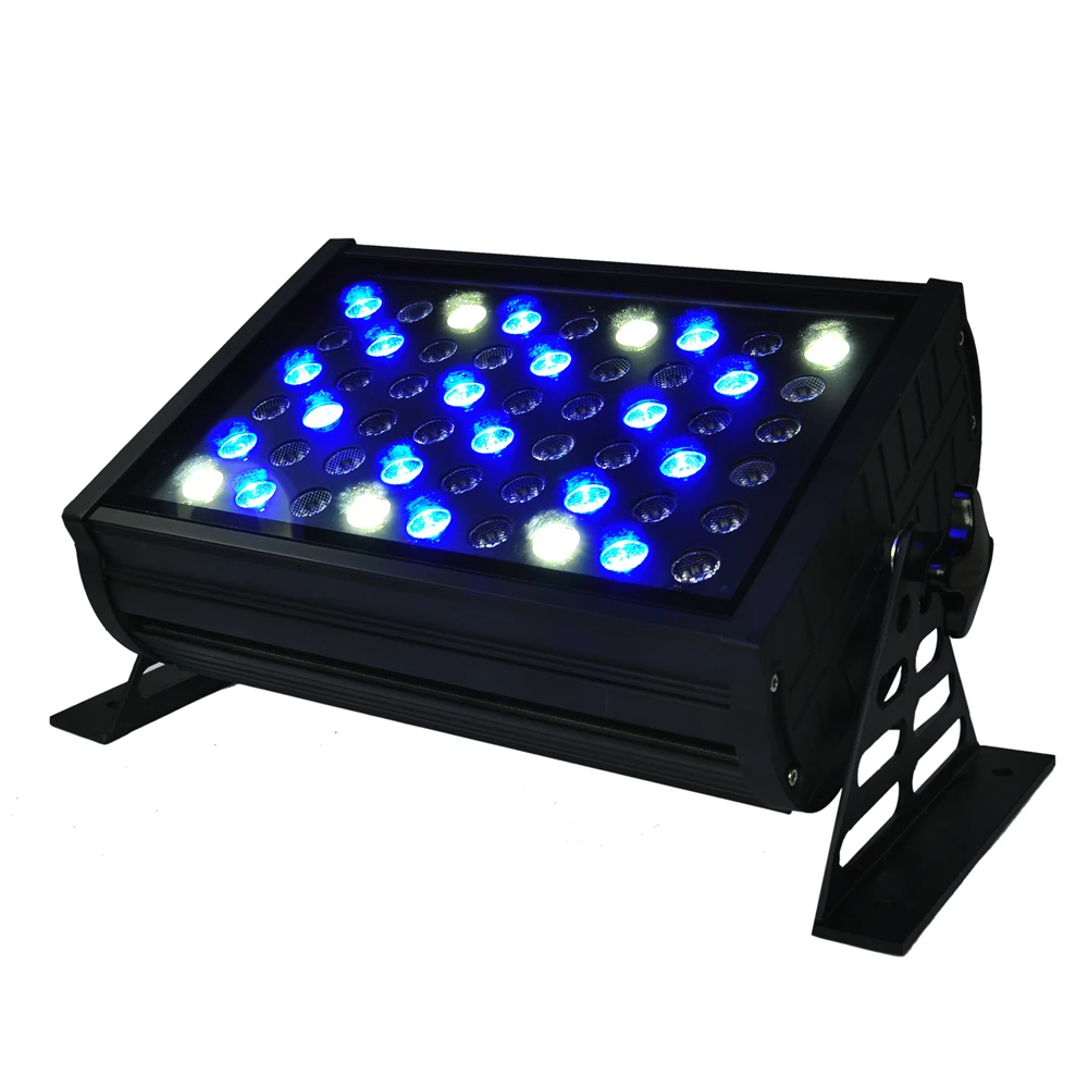 Уличная прямоугольная светодиодная настенная шайба DMX 4XLOT RGBW 54x3 Вт (R:12G:18 B:18 W:6)