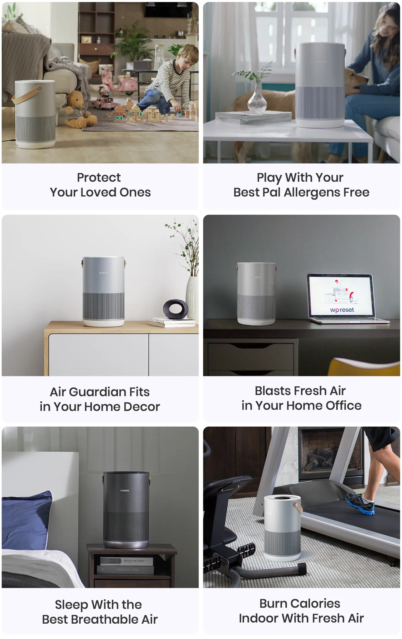 Smartmi Air Purifier P1 House Hold Smart Control Silent P1 Work with