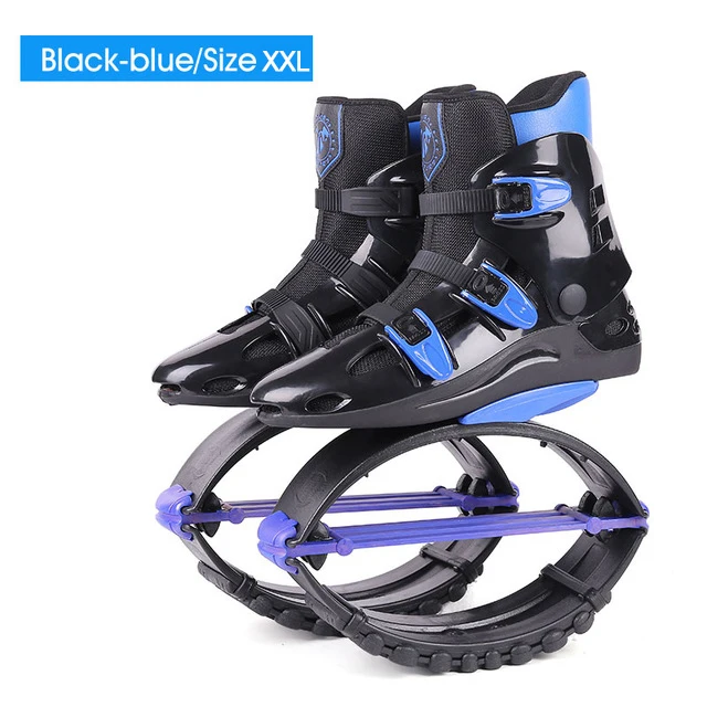 Кроссовки «кенгуру» унисекс; сапоги для прыжков; обувь для прыжков; кроссовки для прыжков; спортивная обувь для прыжков; обувь для фитнеса; спортивная обувь для улицы - Цвет: Black-blue-SizeXXL