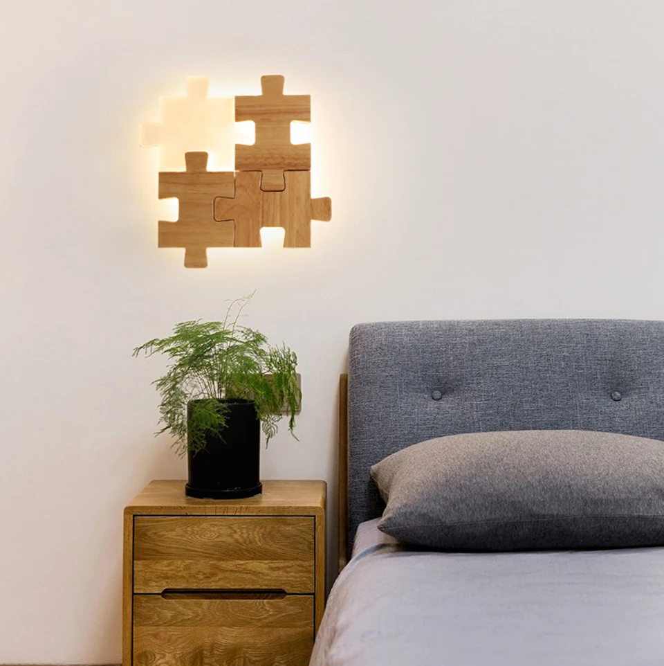 Постмодерн Креативный светодиодный настенный светильник с акриловым соединением, настенный светильник в скандинавском помещении, лофт, гостиная, лампа для прохода, спальни, декоративные светильники