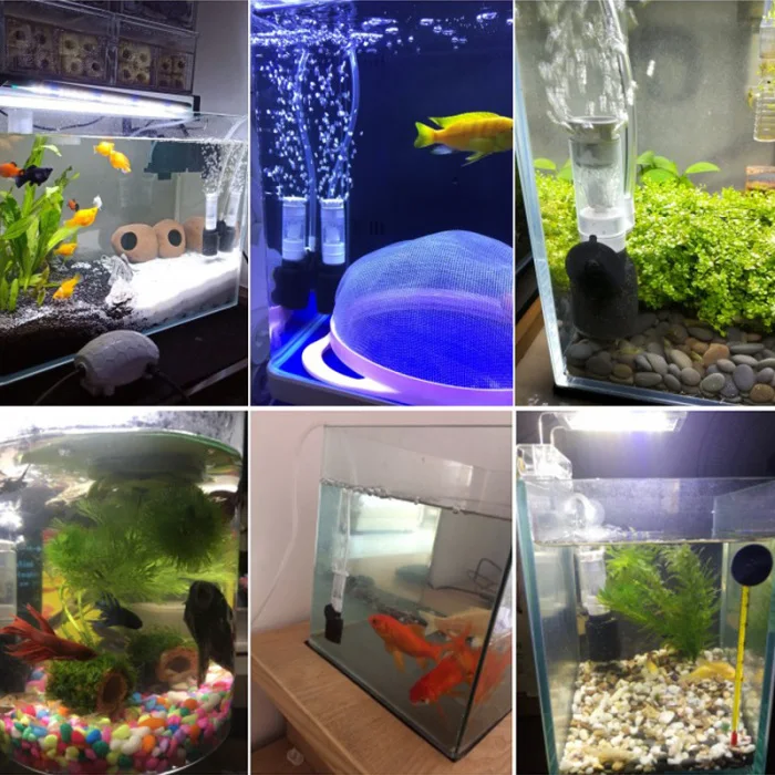 Aquarium Filter Fish Tank Super Mute Small Pneumatic Filter Purification Tool for Fish Tank E2S