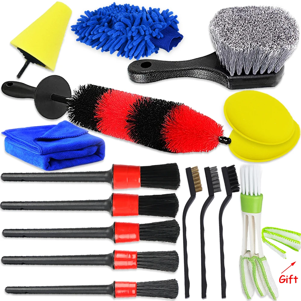 Car Cleaning Brush Detailing Brush For Tire Wheel Rim Cleaning Dirt