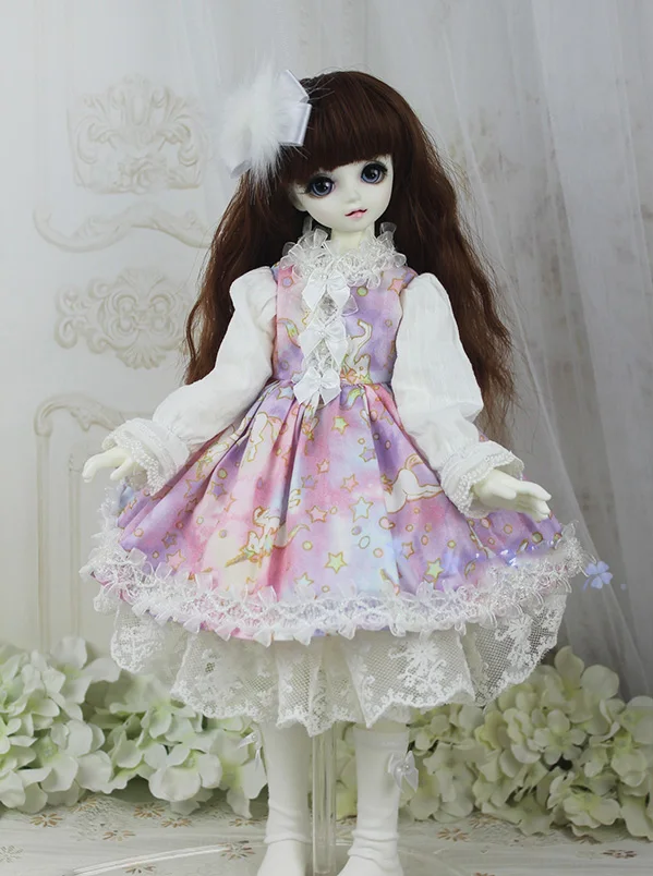

1/6 1/4 1/3 scale BJD clothes Lolita Palace vintage Western-style dress for BJD/SD YOSD MSD SD13 doll accessories C0400