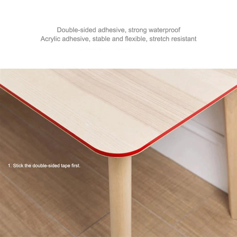 transparentes para bordes de mesa, tira de parachoques de seguridad para esquinas, de doble cara para mesa, escritorio, armario, esquina afilada|Cintas selladoras| AliExpress